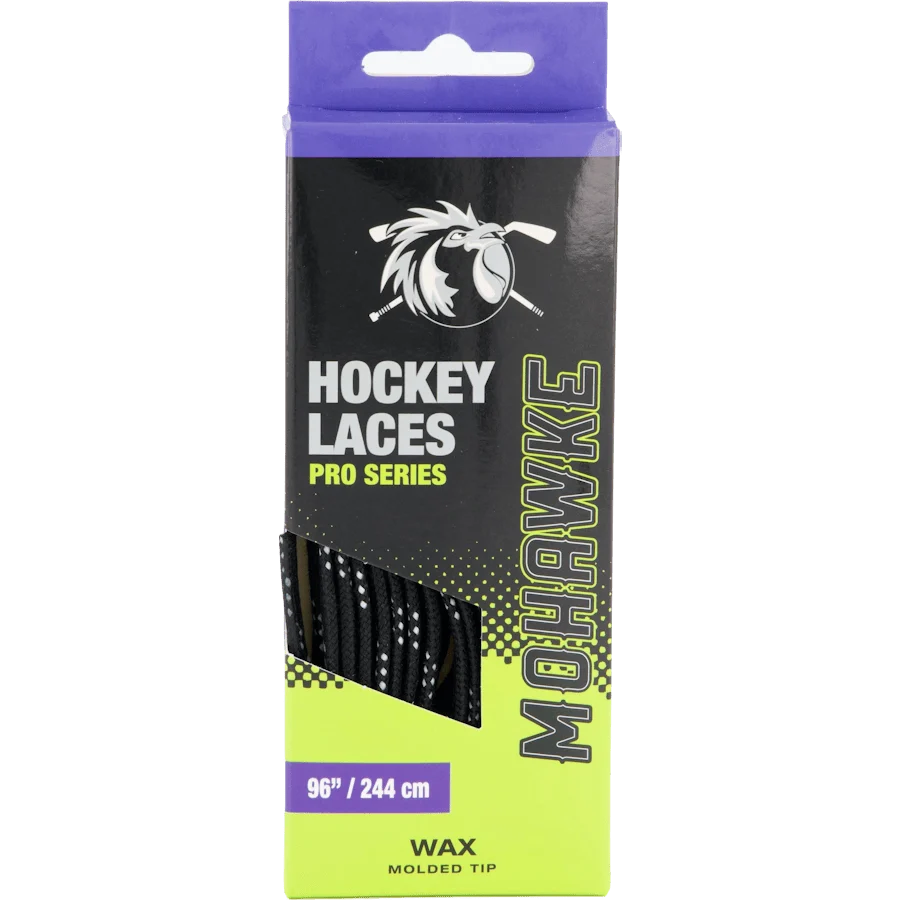Mohawke Lace Wax Schwarz - Gewachste Schlittschuhschnürsenkel
