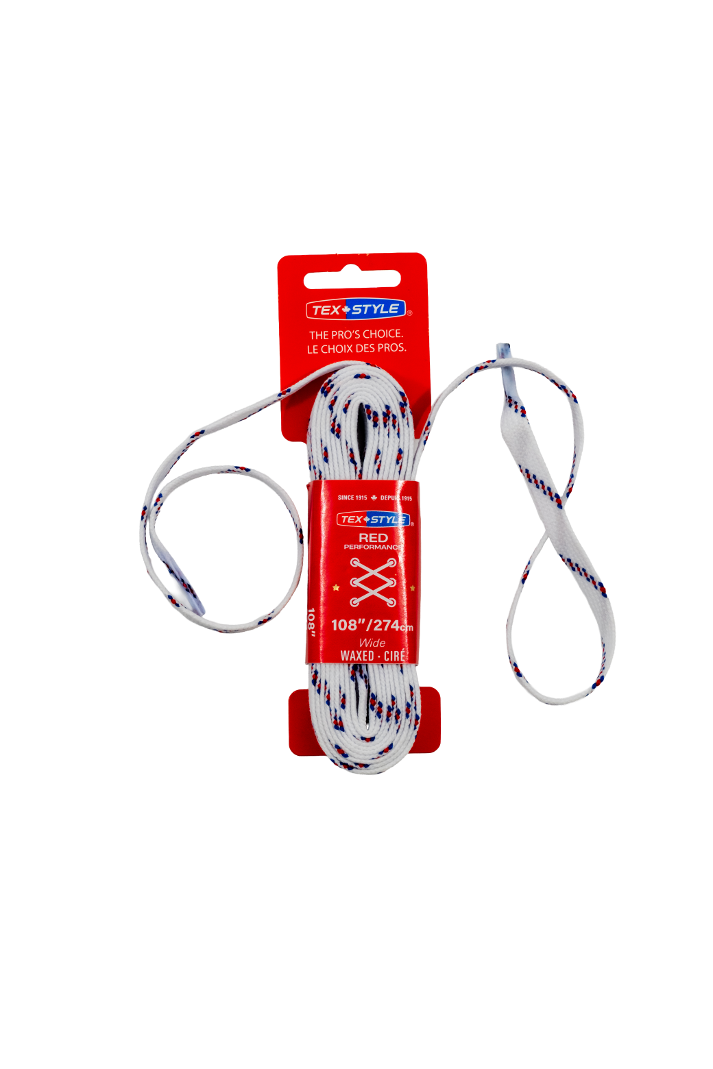Tex-Style-Schnürsenkel, RED Performance Wide Wax