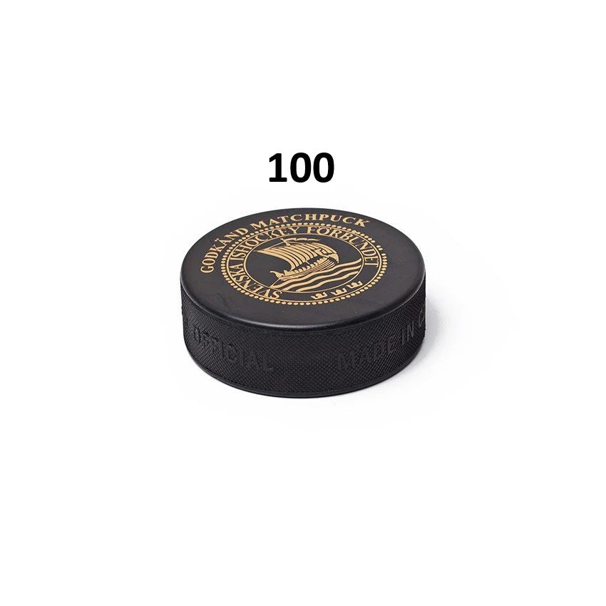 Matchpuck Hockey – Farbfrei mit Aufdruck - 100er-Pack