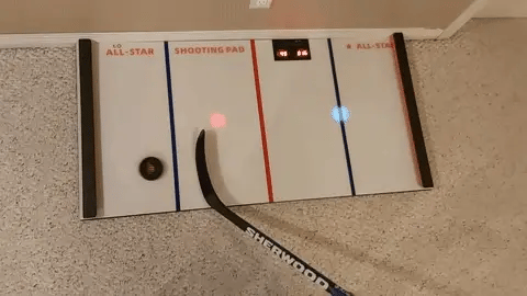 Schussplatte Digital Hockey Mini – Interaktives Training für Puckkontrolle und Timing